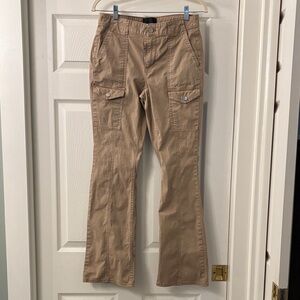 White House Black Market Tan Flare Jeans